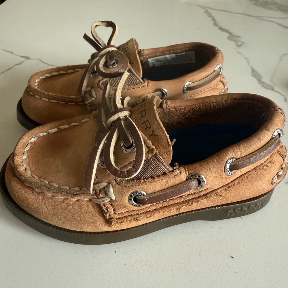Sperry Kids Brown Moccasins